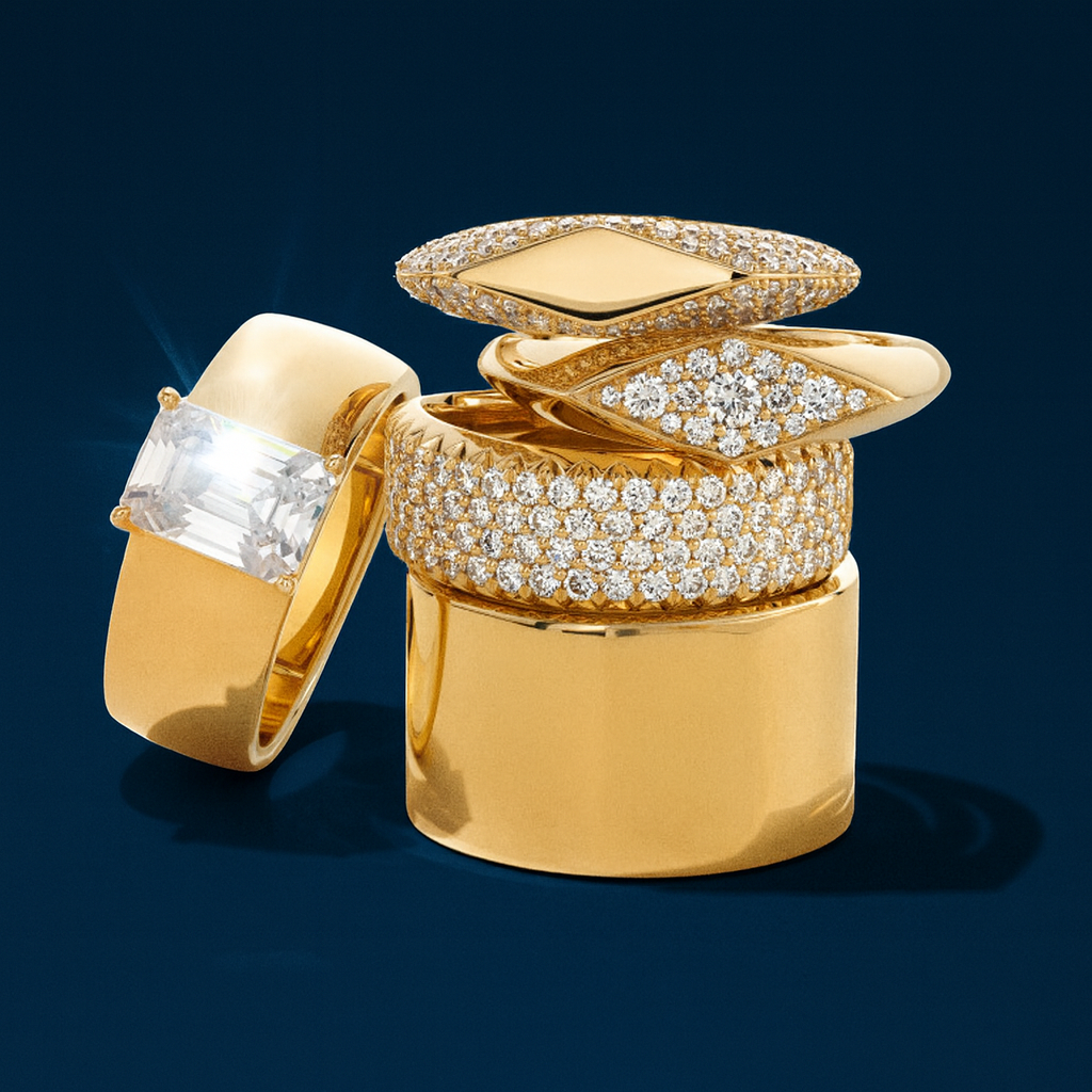 Lab Grown Bridal Ring Set