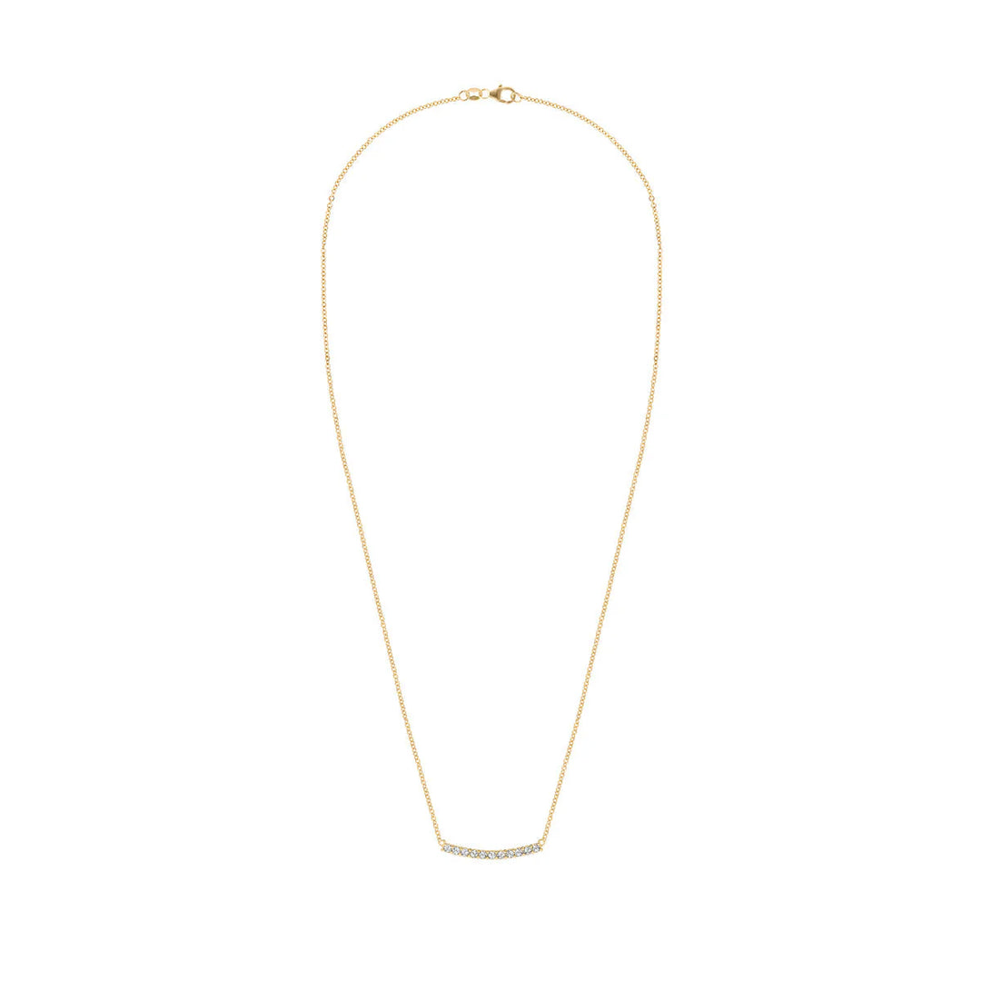 1.32TCW Round Cut Diamond Moissanite April Birthstone Necklace