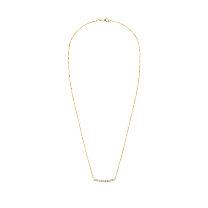 1.32TCW Round Cut Diamond Moissanite April Birthstone Necklace