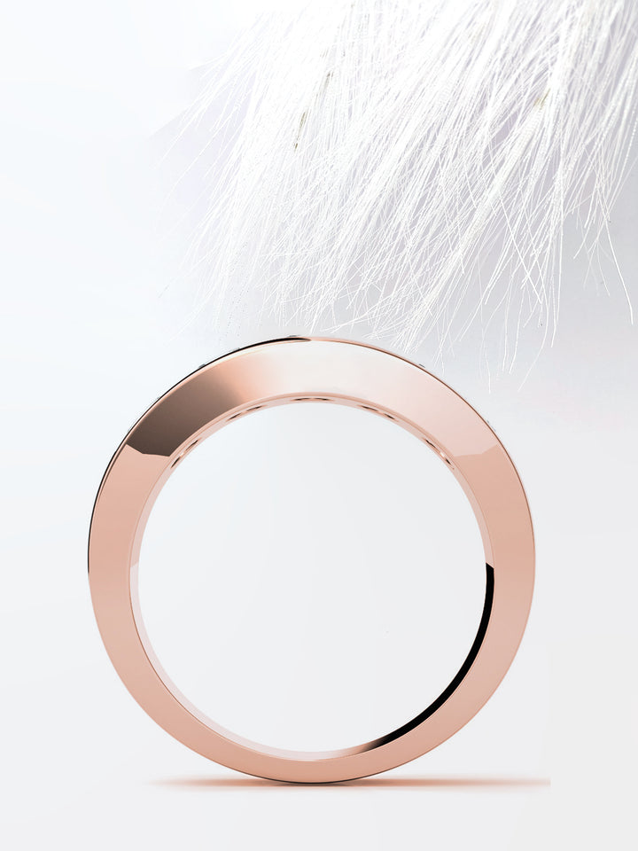 Round Cut Five Stone With Channel Row Moissanite Men's Diamond Wedding Band