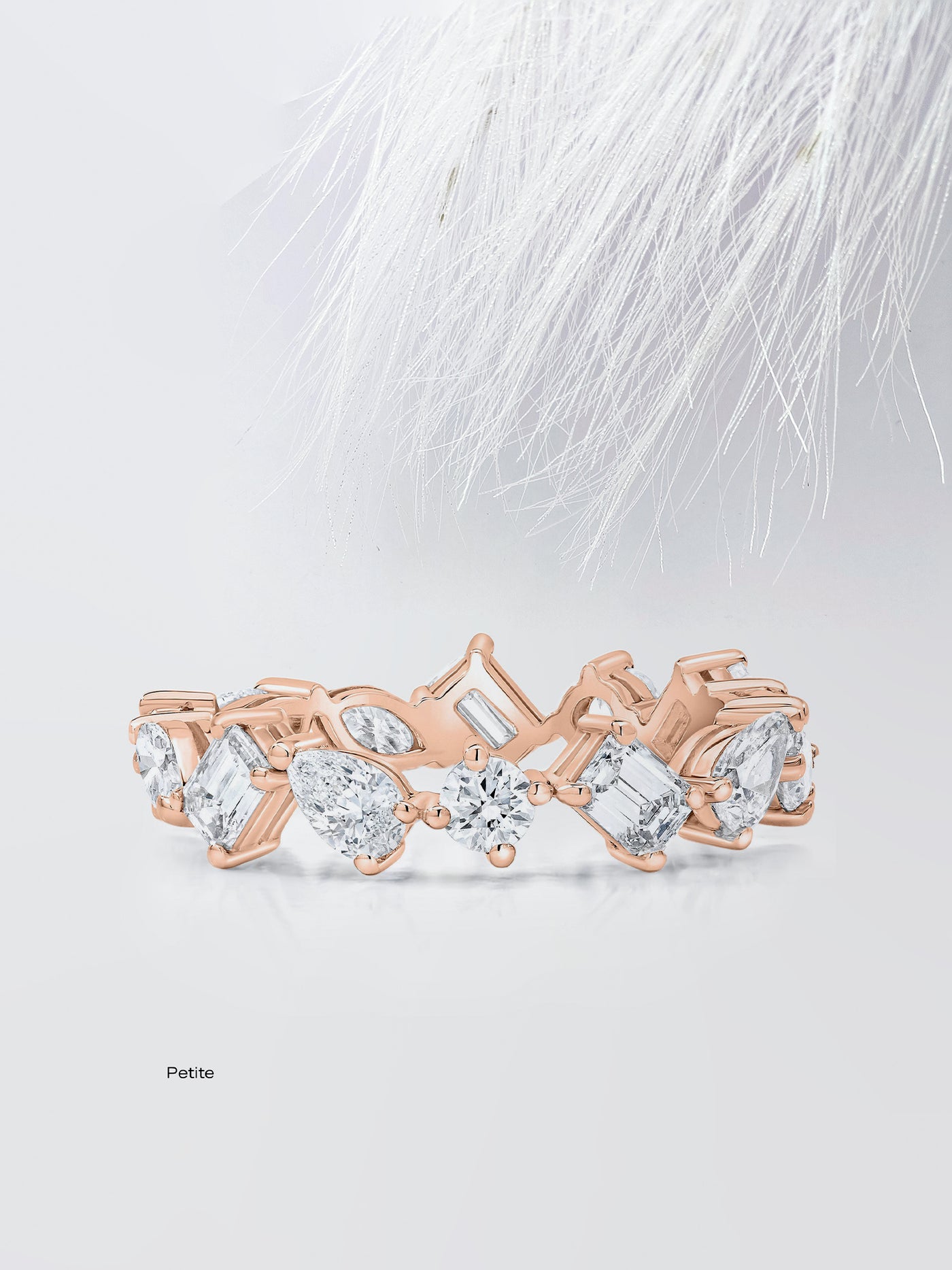 Mixed Shape Eternity Diamond Wedding Band For Women