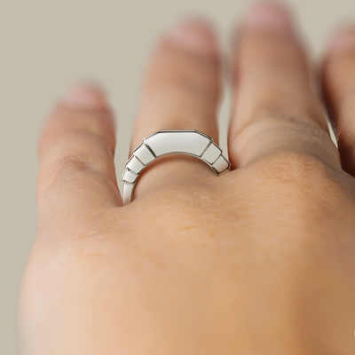 Princess Cut Channel Diamond Wedding Band For Her