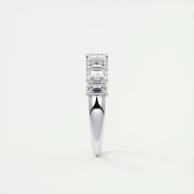 emerald-cut-half-eternity-moissanite-bridal-wedding-band