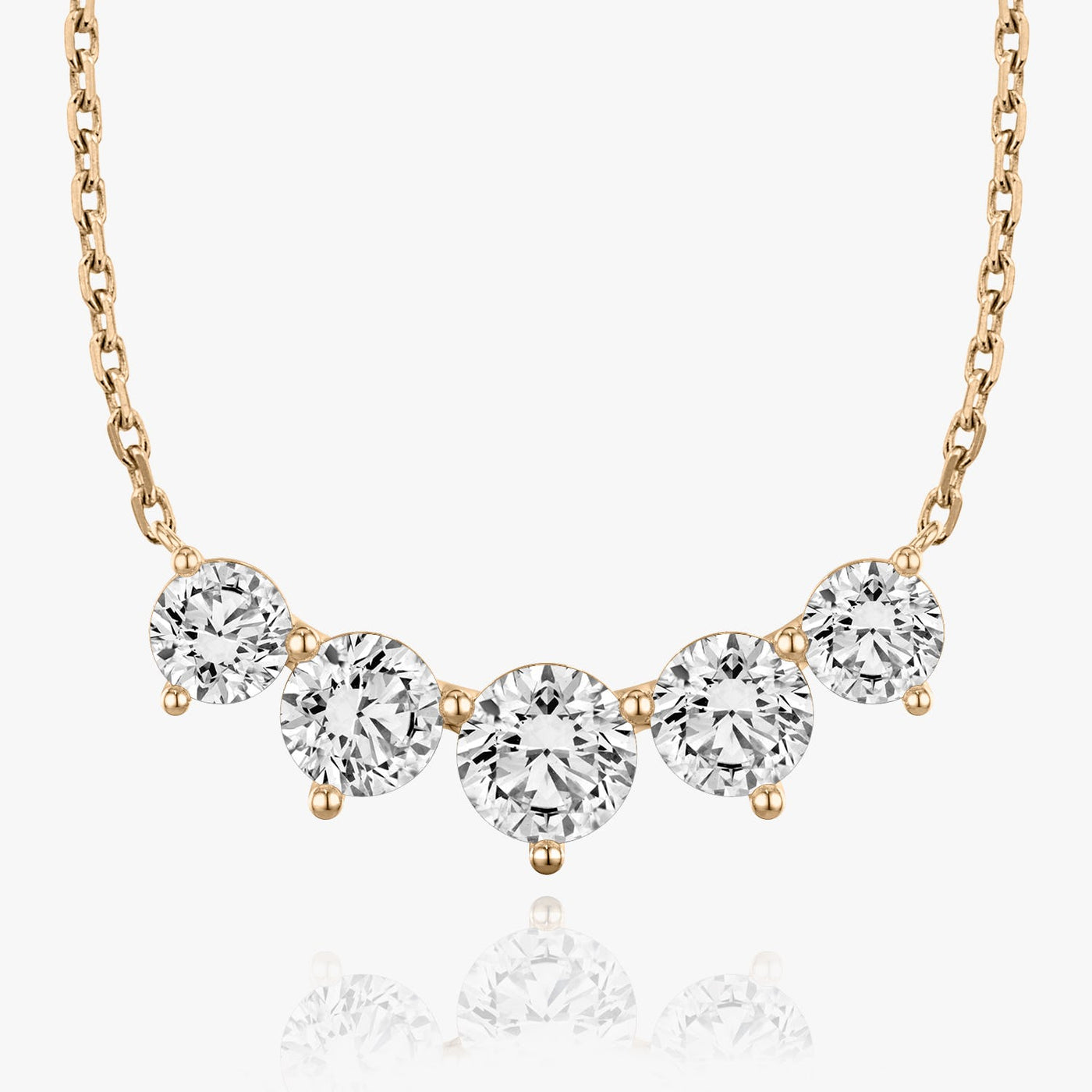 3.50 TCW Round F/VS Lab Grown Diamond Necklace
