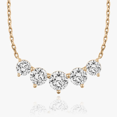 3.50 TCW Round F/VS Lab Grown Diamond Necklace