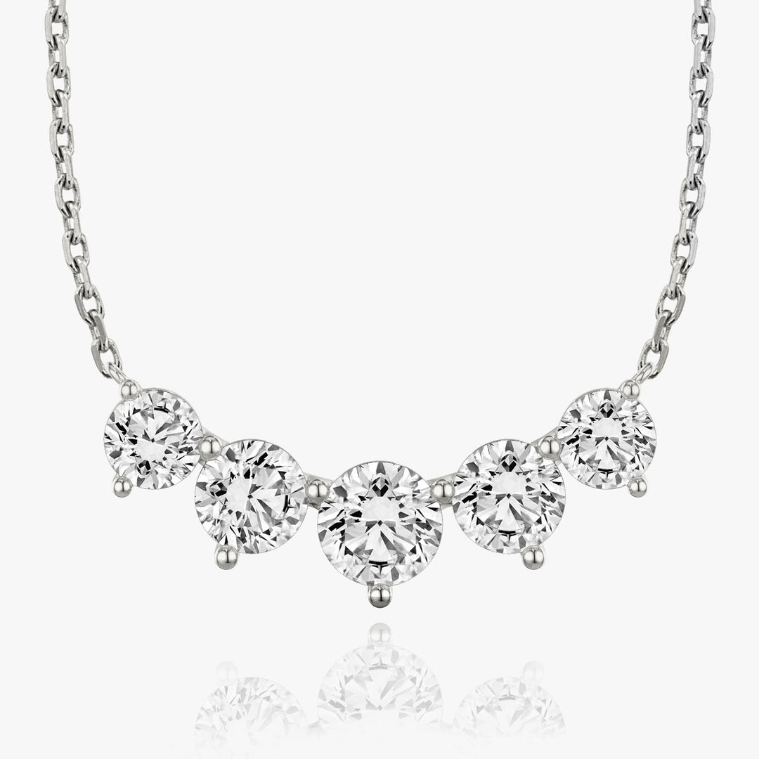 3.50 TCW Round F/VS Lab Grown Diamond Necklace