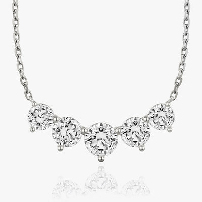 3.50 TCW Round F/VS Lab Grown Diamond Necklace