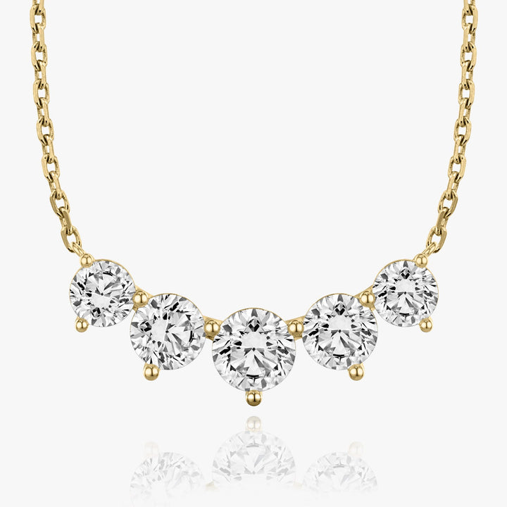 3.50 TCW Round F/VS Lab Grown Diamond Necklace