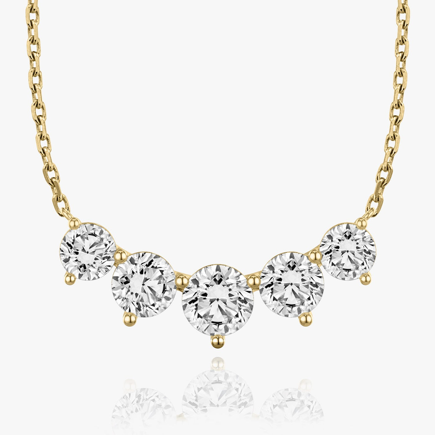 3.50 TCW Round F/VS Lab Grown Diamond Necklace