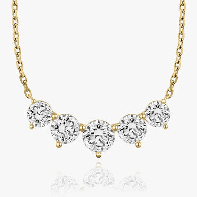 3.50 TCW Round F/VS Lab Grown Diamond Necklace