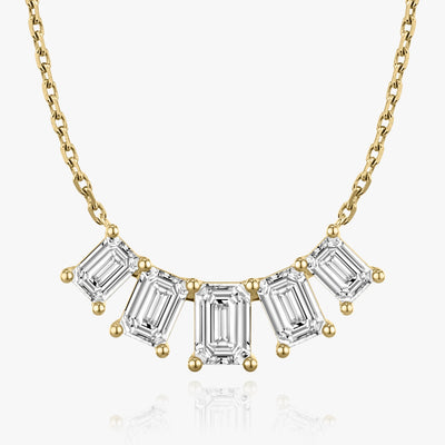 3.50 CT Emerald F/VS Lab Grown Diamond Necklace