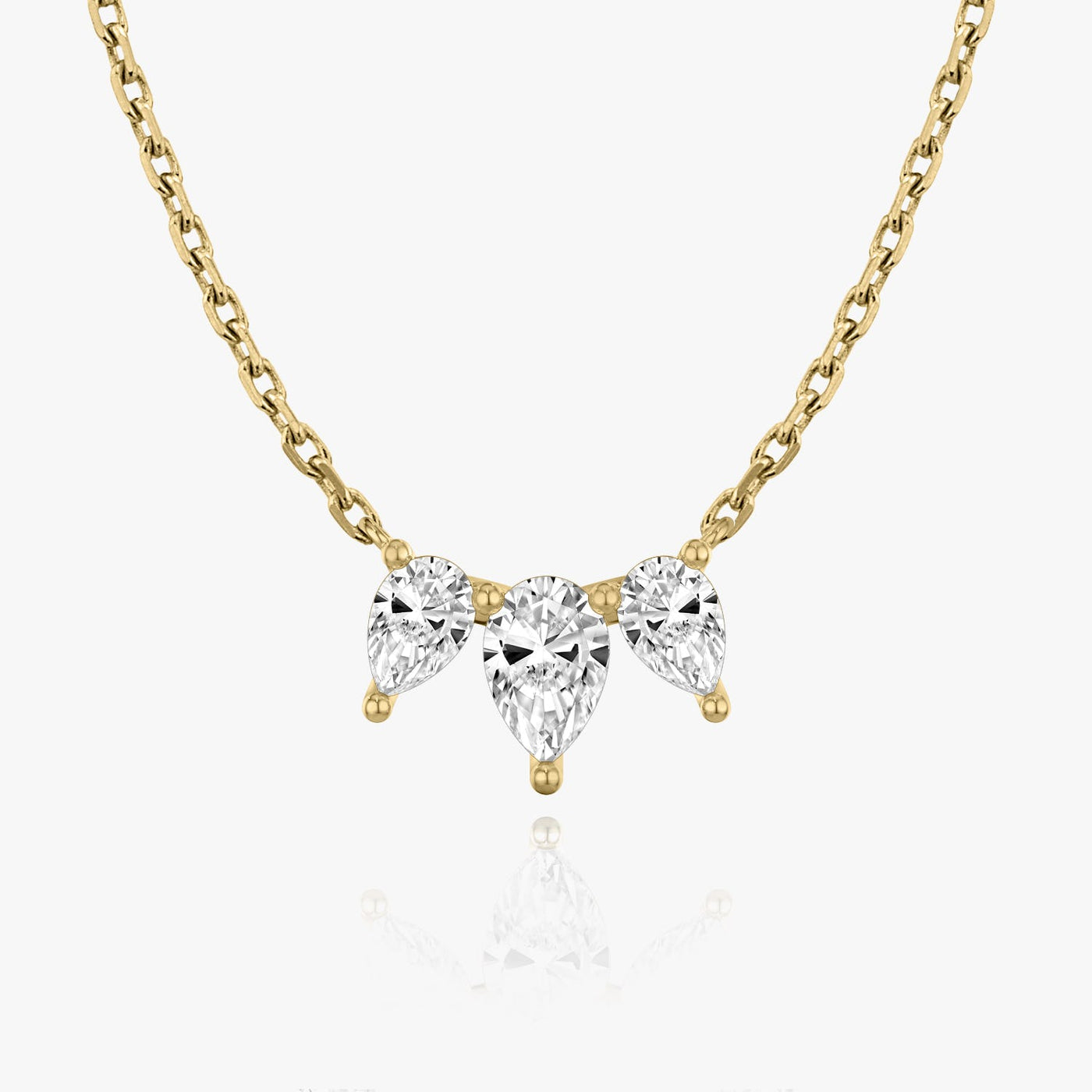 1.0 TCW Pear F/VS Lab Grown Diamond Necklace