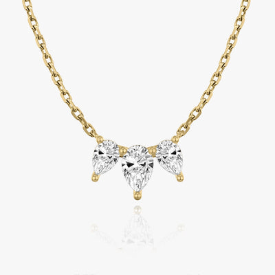 1.0 TCW Pear F/VS Lab Grown Diamond Necklace