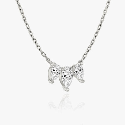 1.0 TCW Pear F/VS Lab Grown Diamond Necklace