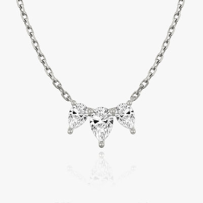 1.0 TCW Pear F/VS Lab Grown Diamond Necklace