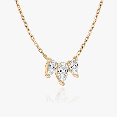 1.0 TCW Pear F/VS Lab Grown Diamond Necklace