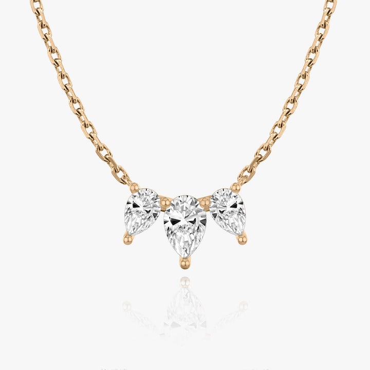 1.0 TCW Pear F/VS Lab Grown Diamond Necklace