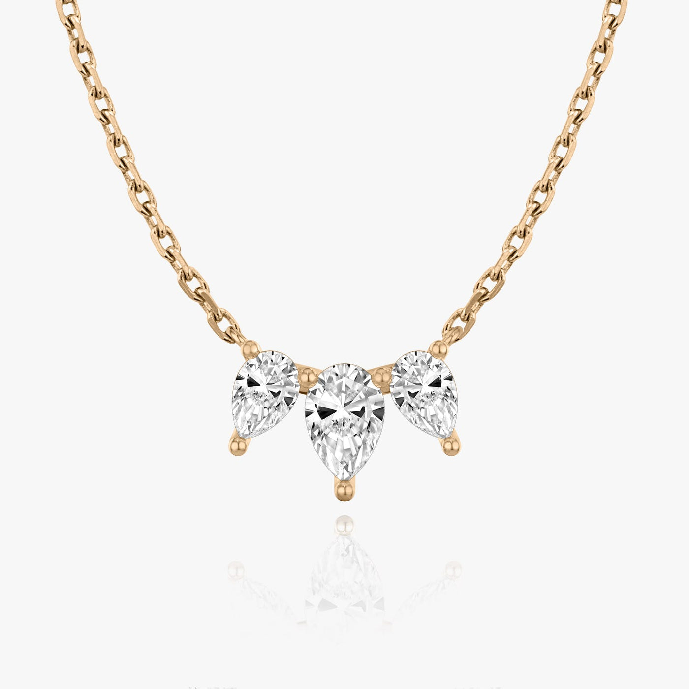 1.0 TCW Pear F/VS Lab Grown Diamond Necklace