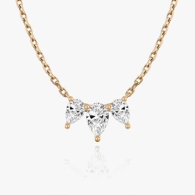 1.0 TCW Pear F/VS Lab Grown Diamond Necklace
