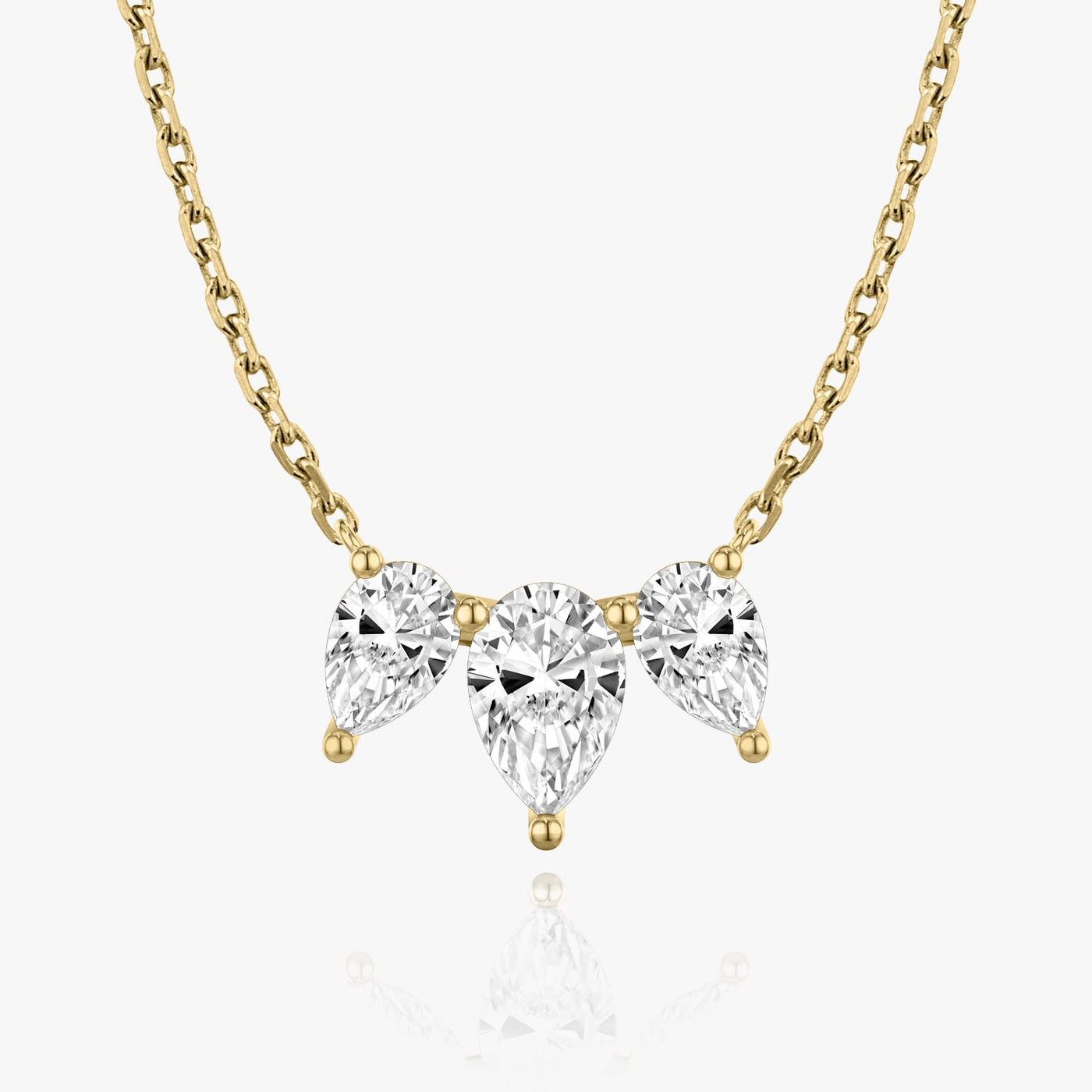 2.0 TCW Pear F/VS Lab Grown Diamond Necklace
