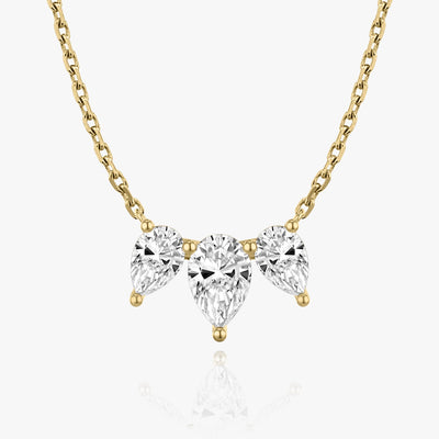 2.0 TCW Pear F/VS Lab Grown Diamond Necklace
