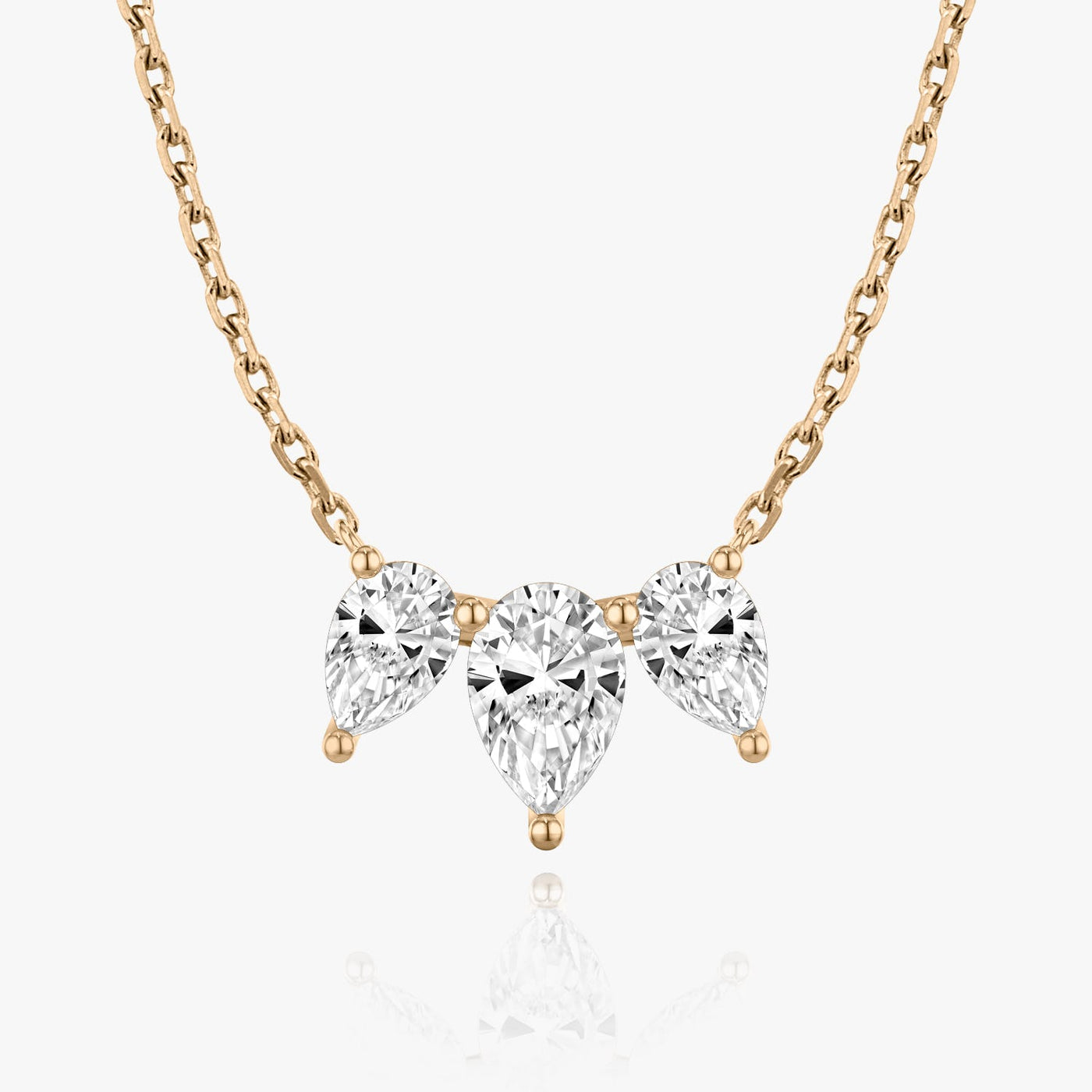 2.0 TCW Pear F/VS Lab Grown Diamond Necklace