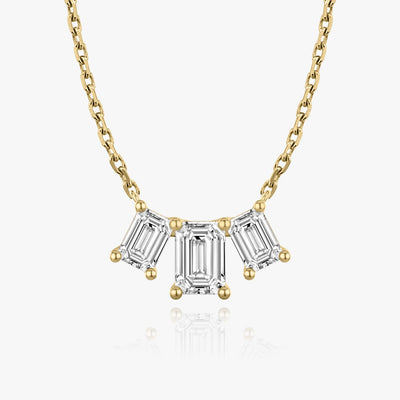 2.0 TCW Emerald F/VS Lab Grown Diamond Necklace