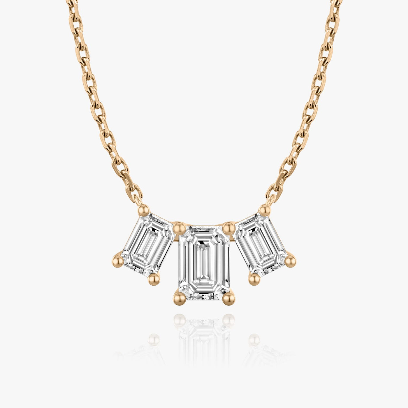 2.0 TCW Emerald F/VS Lab Grown Diamond Necklace