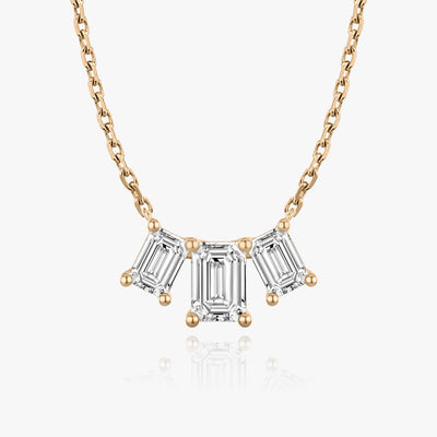 2.0 TCW Emerald F/VS Lab Grown Diamond Necklace