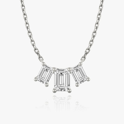 2.0 TCW Emerald F/VS Lab Grown Diamond Necklace