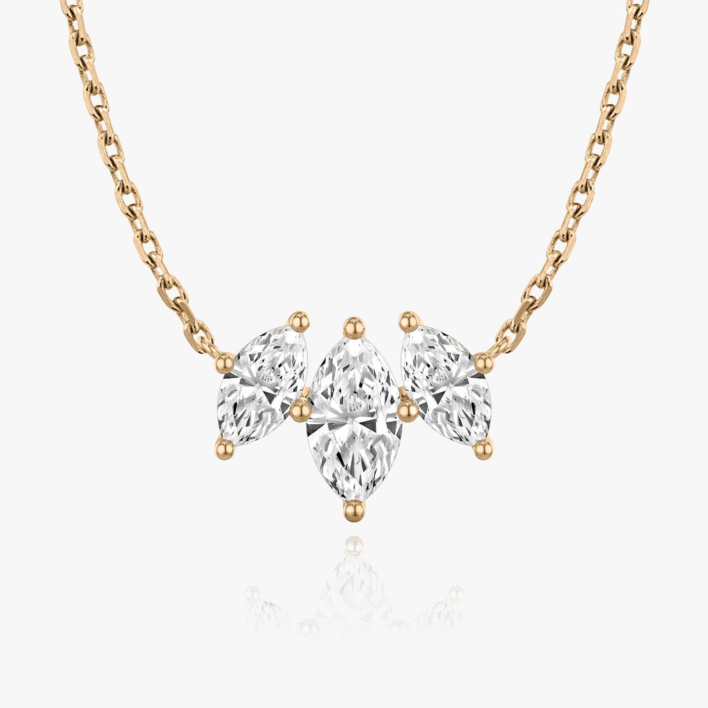 2.0 TCW Marquise F/VS Lab Grown Diamond Necklace