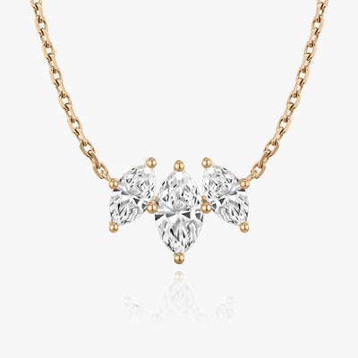 2.0 TCW Marquise F/VS Lab Grown Diamond Necklace