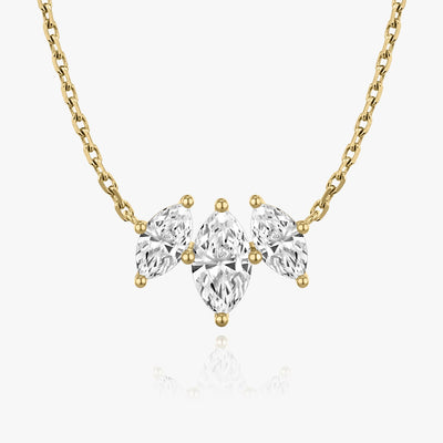 2.0 TCW Marquise F/VS Lab Grown Diamond Necklace