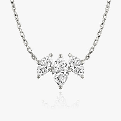 2.0 TCW Marquise F/VS Lab Grown Diamond Necklace