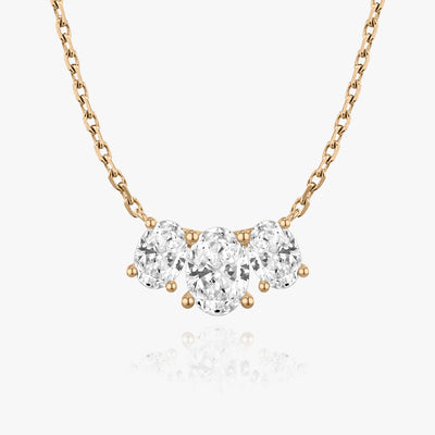 2.0 TCW Oval F/VS Lab Grown Diamond Necklace