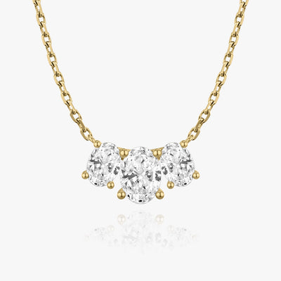 2.0 TCW Oval F/VS Lab Grown Diamond Necklace