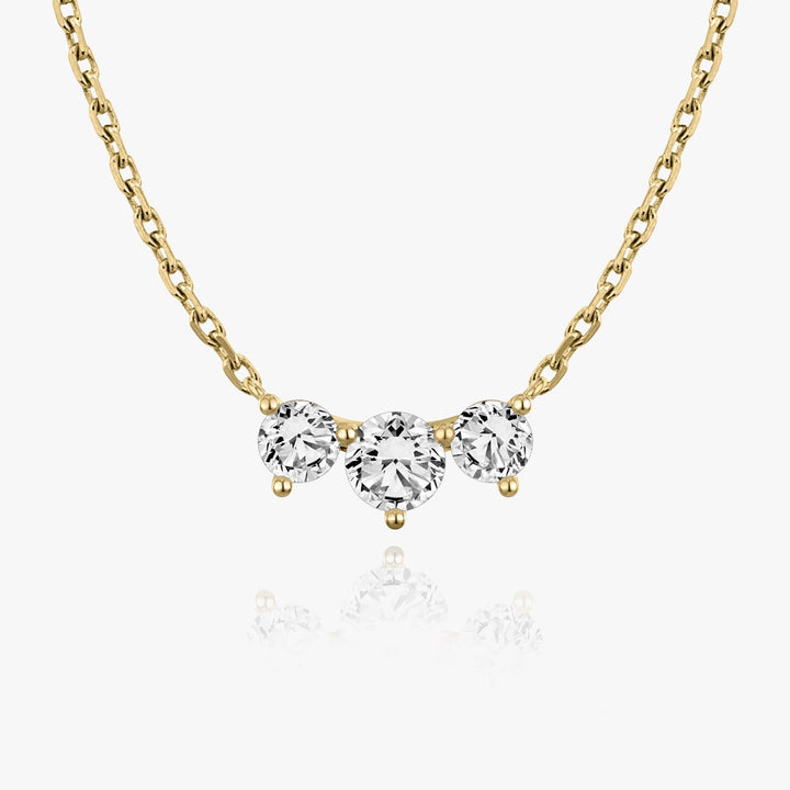 1.0 TCW Round F/VS Lab Grown Diamond Necklace