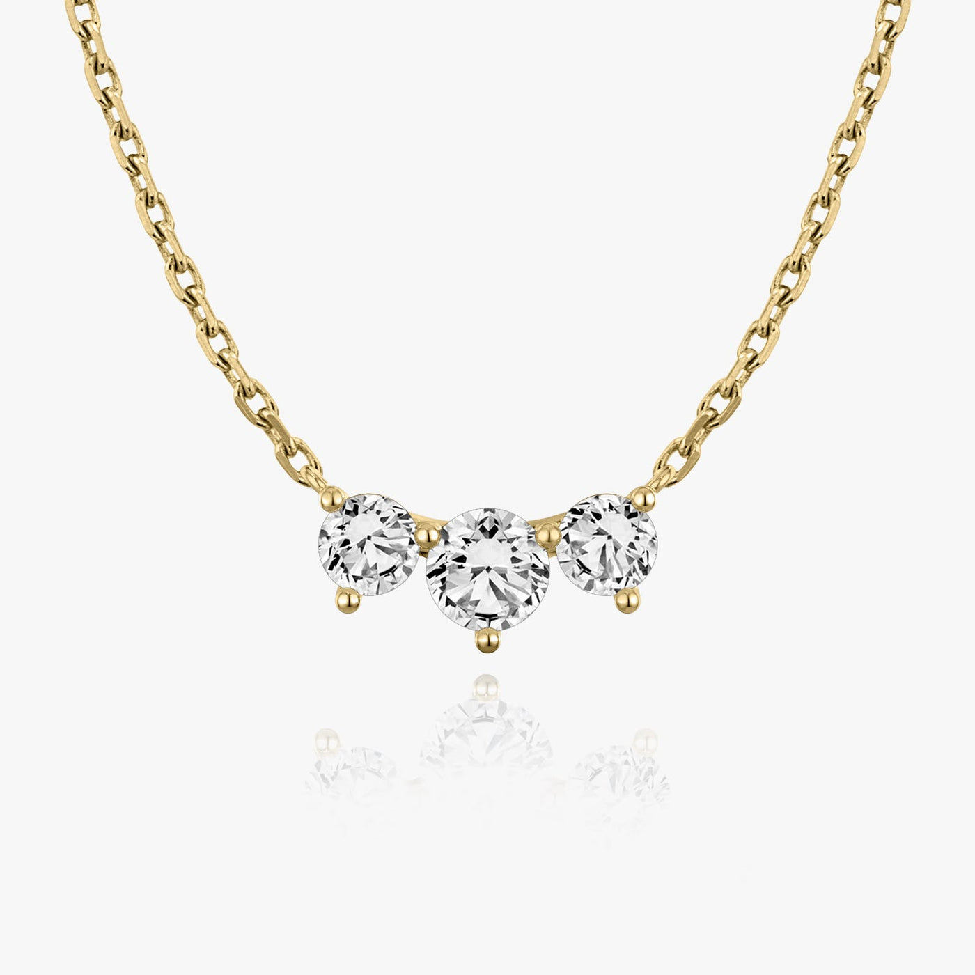 1.0 TCW Round F/VS Lab Grown Diamond Necklace