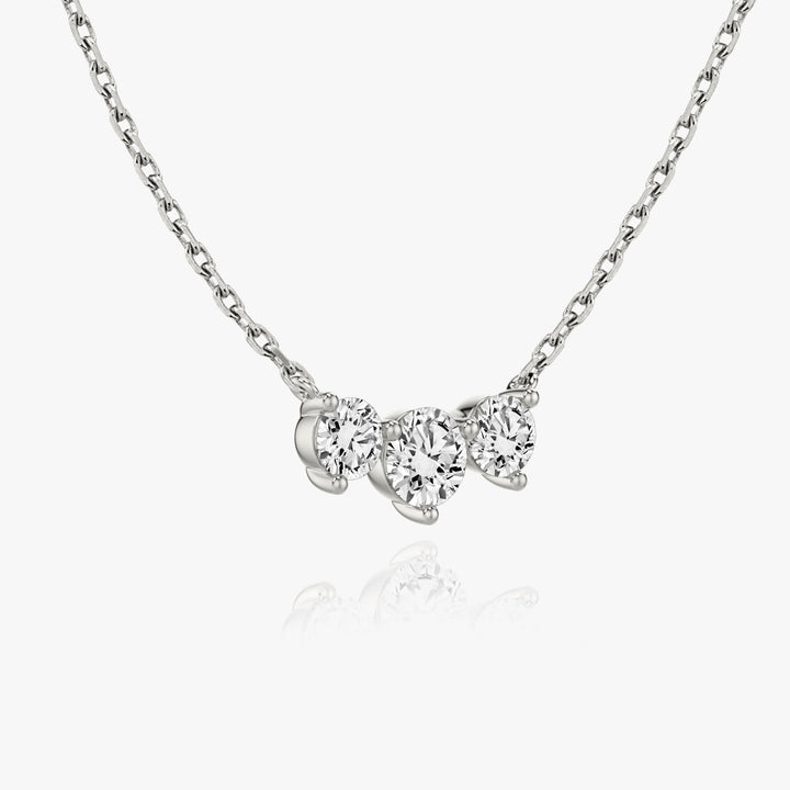 1.0 TCW Round F/VS Lab Grown Diamond Necklace