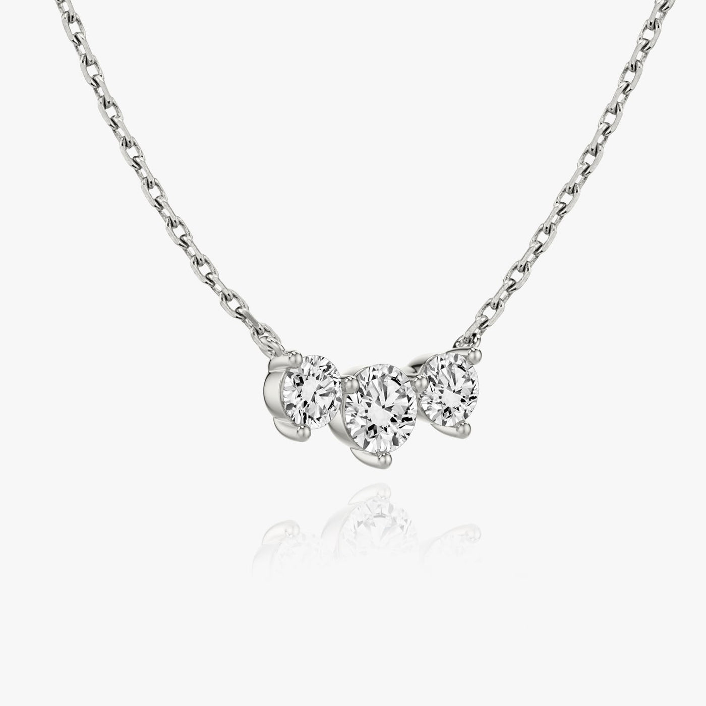 1.0 TCW Round F/VS Lab Grown Diamond Necklace