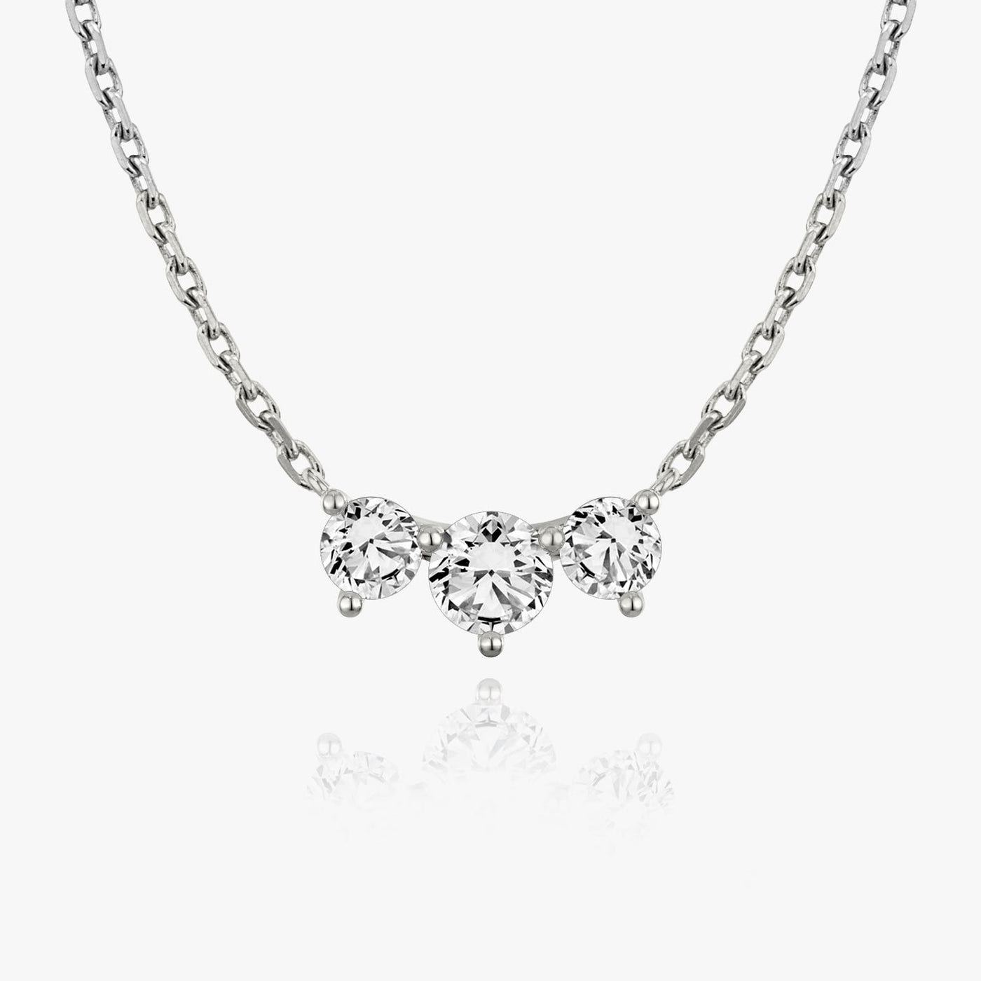 1.0 TCW Round F/VS Lab Grown Diamond Necklace