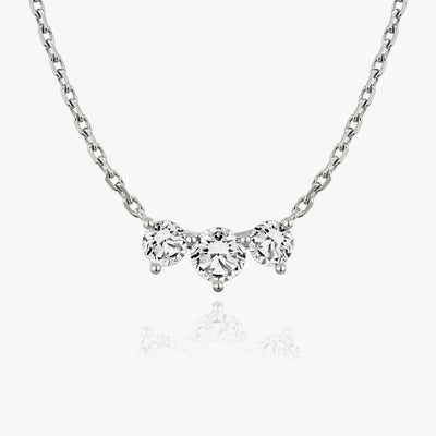 1.0 TCW Round F/VS Lab Grown Diamond Necklace