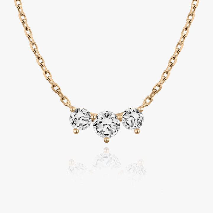 1.0 TCW Round F/VS Lab Grown Diamond Necklace
