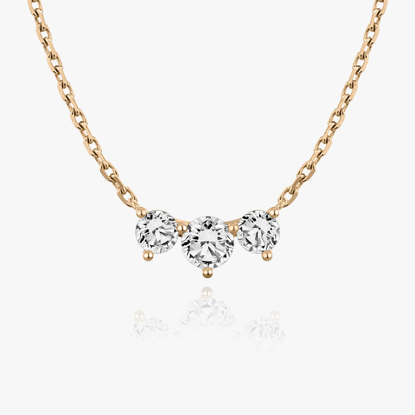 1.0 TCW Round F/VS Lab Grown Diamond Necklace