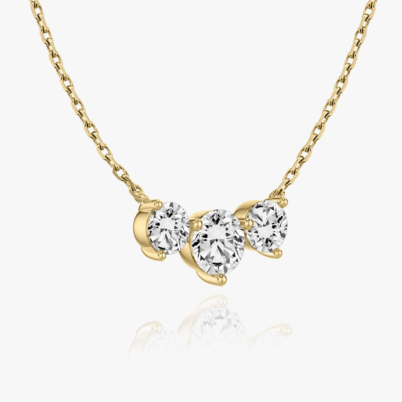 2.0 TCW Round F/VS Lab Grown Diamond Necklace
