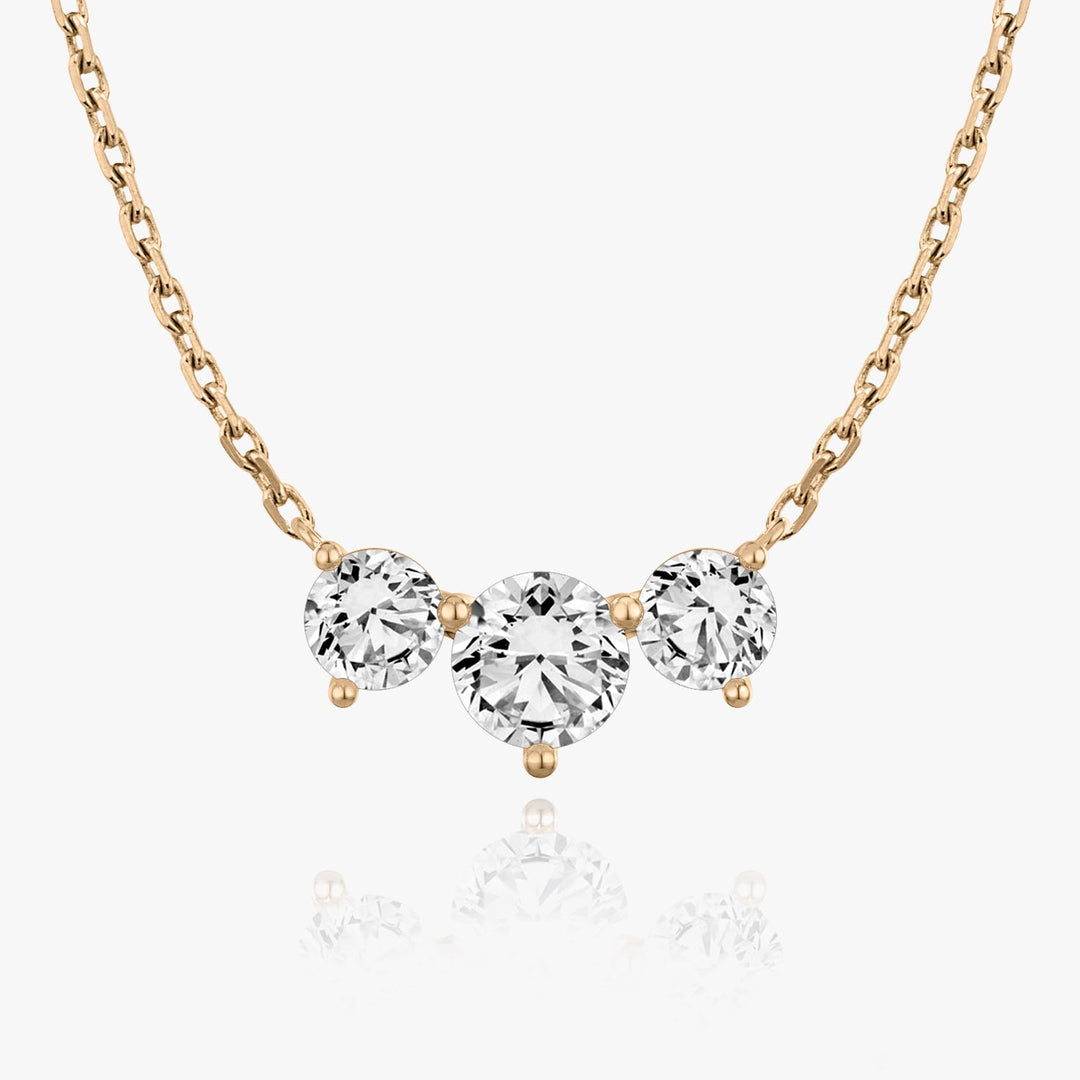 2.0 TCW Round F/VS Lab Grown Diamond Necklace