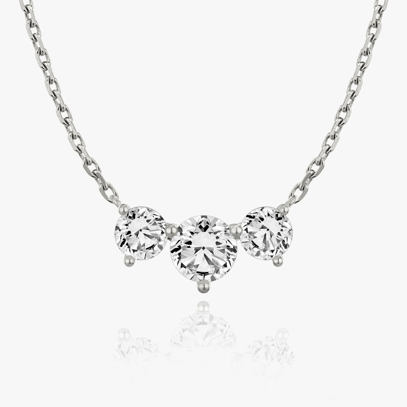 2.0 TCW Round F/VS Lab Grown Diamond Necklace