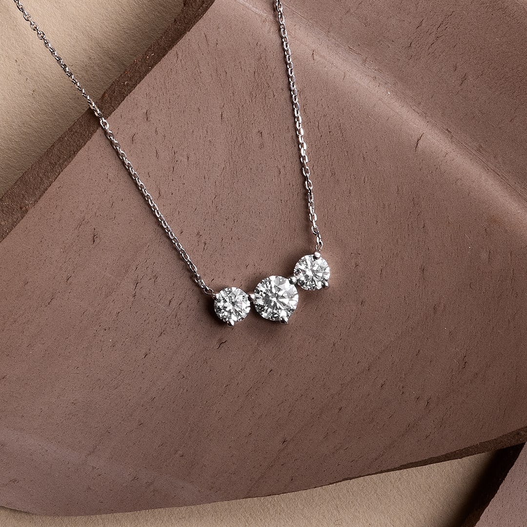 2.0 TCW Round F/VS Lab Grown Diamond Necklace