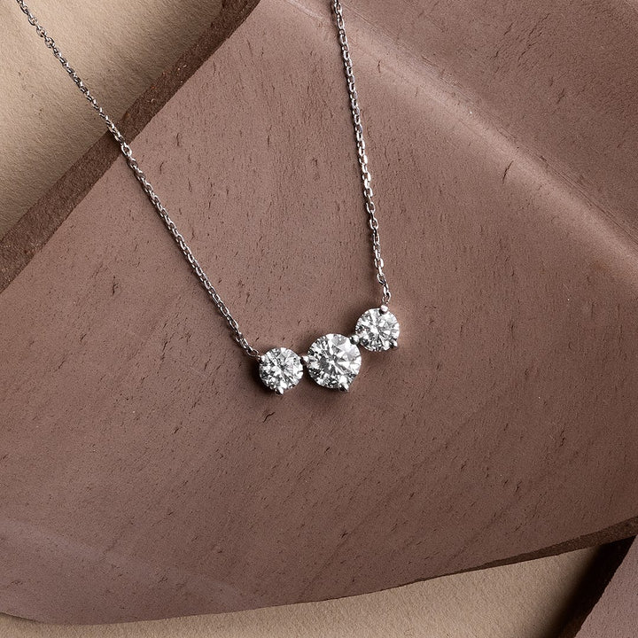 2.0 TCW Round F/VS Lab Grown Diamond Necklace