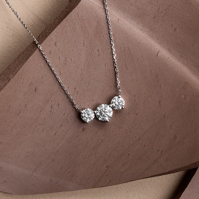 2.0 TCW Round F/VS Lab Grown Diamond Necklace